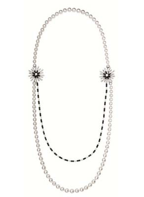 Limelight Jazz Part y系列18K 白金项链，镶嵌206 颗圆形美钻