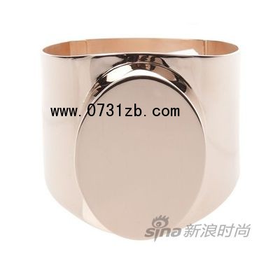 MAISON MARTIN MARGIELA 贝壳褐色金属手环 品牌资讯