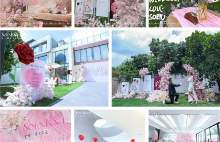 SOINLOVE年轻粉式浪漫婚礼官宣进军婚嫁