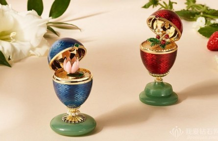 Fabergé（法贝热）推出2枚 Heritage 系列限量版彩蛋：野草莓与睡莲