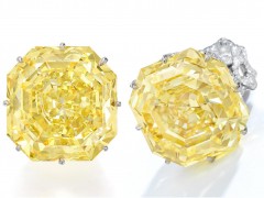 苏富比Sotheby’s 纽约珠宝春拍：73.11ct 鲜彩黄钻石