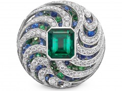 Tiffany & Co. 蒂芙尼 Blue Book 祖母绿钻石戒指