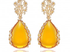 Chopard 萧邦 Red Carpet 火欧泊耳坠
