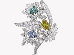 Bulgari 宝格丽彩色钻石胸针