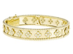 Van Cleef & Arpels 梵克雅宝 Perlee 四叶草手镯