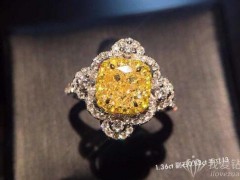 黄钻戒指贵吗 一克拉黄钻戒指价格及款式图片