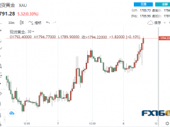 再下一城！黄金扶摇直上突破1790、这一贵金属大涨4% 多头静待三大考验来袭