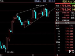 美联储明年进一步加息前景限制 国际金价后市下看1765美元