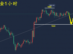 万锦晟1.10晚间黄金走势分析，黄金承压横盘谨防走回撤！